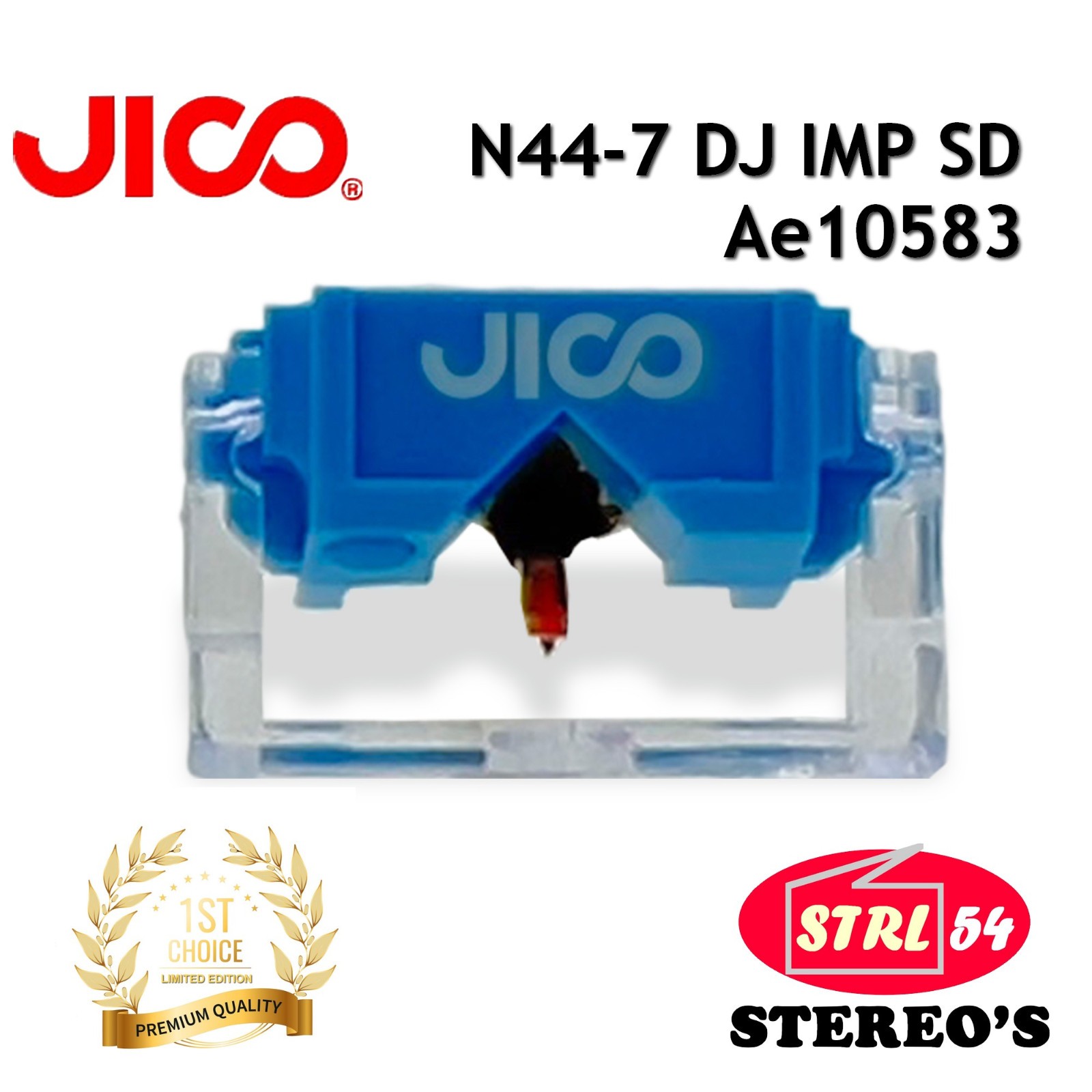 JICO SHURE N44-7 DJ IMP SD Spherical AE10583 Special Disco High Quality Stylus