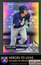 2017 Bowman Chrome Prospects Refractor #/499 Joshua Lowe #BCP176 Rays