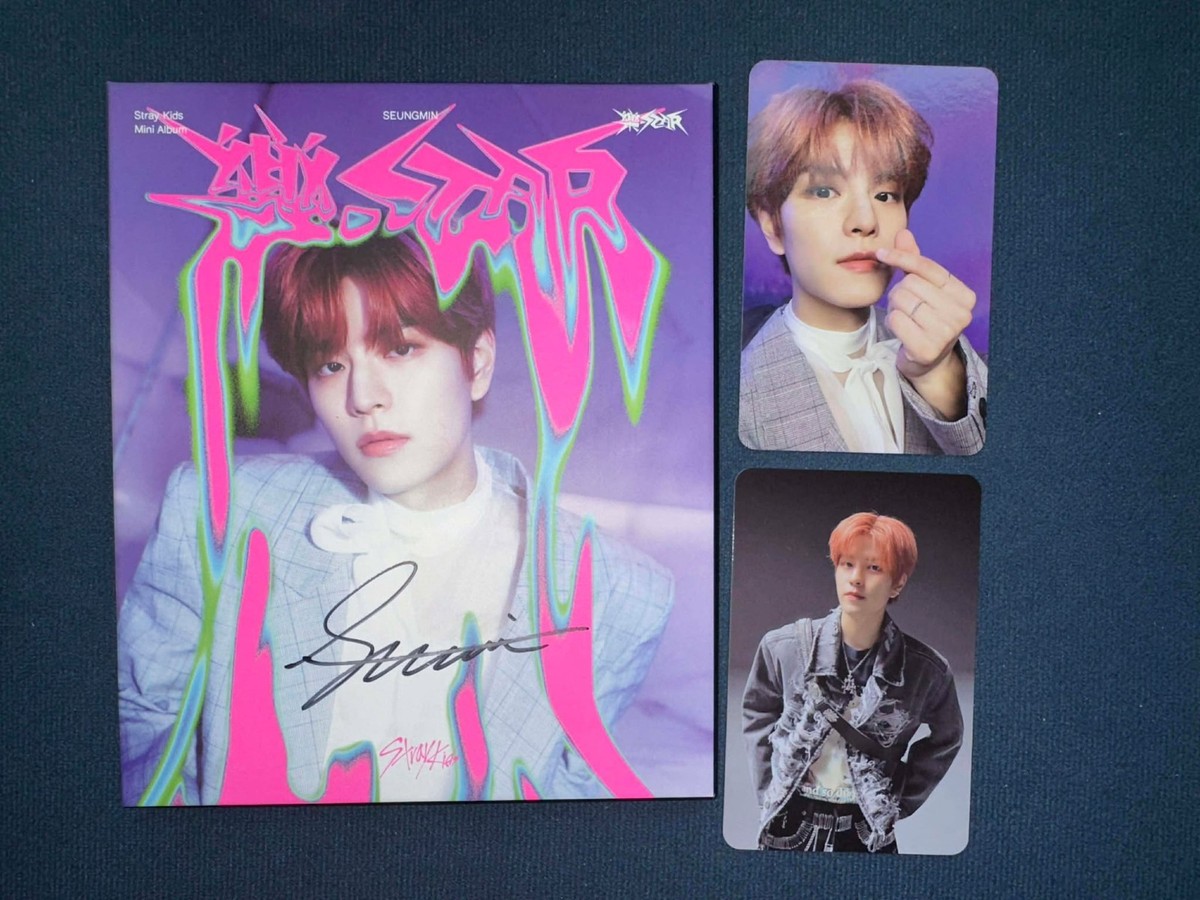 STRAY KIDS AUTOGRAPH SIGNED 樂-STAR ROCK-STAR ALBUM bangchan Han
