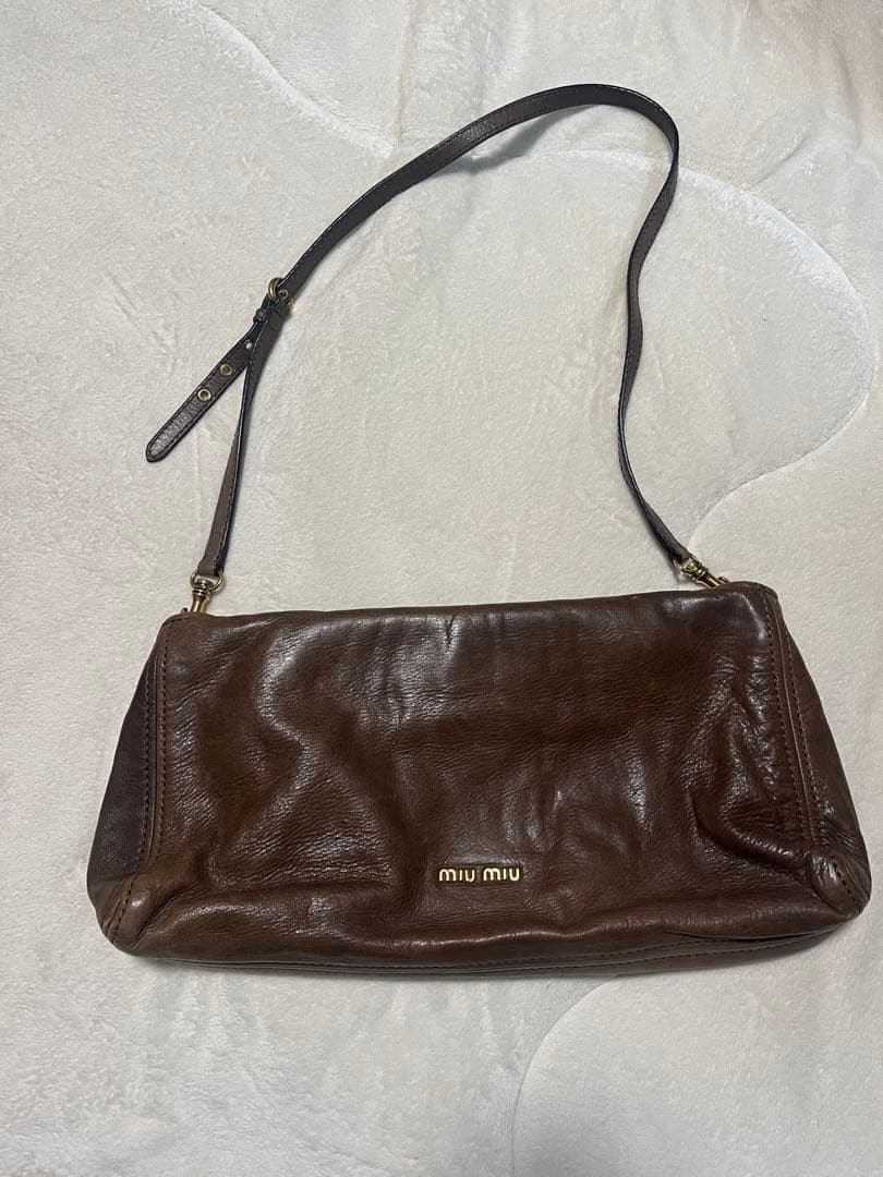 MIU MIU Archive Vintage Shoulder Bag One Shoulder Brown MIU MIU Archive Vintage Shoulder Bag One Shoulder Brown