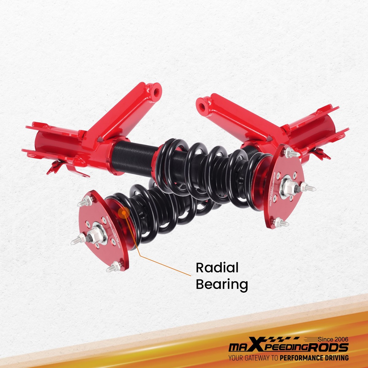 MaXpeedingrods Adjustable Coilover Suspension Lowering Kit for
