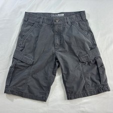 Carhartt Cargo Work Shorts Mens Size 32 TAG 33 Gray Relaxed Fit Ripstop BS3543