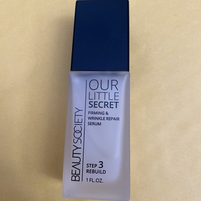 Beauty Society Our Little Secret Firming & Wrinkle Repair Serum 1 oz New