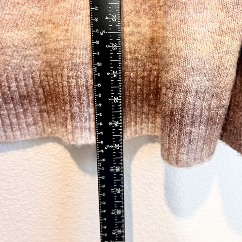 BeachLunchLounge Sweater Women M Tiramisu Ombre Stripe Cowl Neck Cozy Soft Knit - Picture 9 of 10