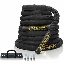 NEU Battle Rope 9m Fitness Seil inkl. Halteru...