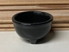 FIESTA Ware TRIPOD Dipping Candle Bowl BLACK Retired Item 1998-2001