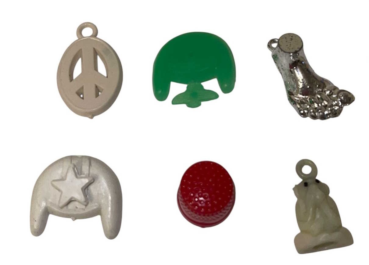Vintage 1970's Gumball Machine Charm/Prize Lot of 45 PEACE SYMBOL/RING/ETC. #17