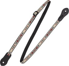 Levy'S Leathers .5" Jacquard Weave Mandolin/Ukulele Strap with Dual Leather Stra