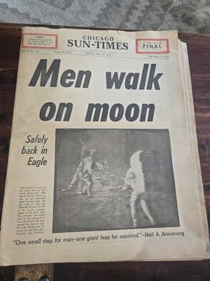 Chicago Sun Times July 21, 1969 Apollo Inv#526-61