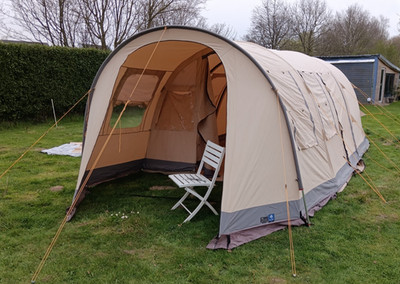Active Leisure Tunnelzelt Camping Zelt 4 Personen top Vorzelt  Baumwollzelt