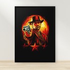 Affiche Arthur Morgan Red Dead Redemption 2 RDR2 art mural gaming encadrée