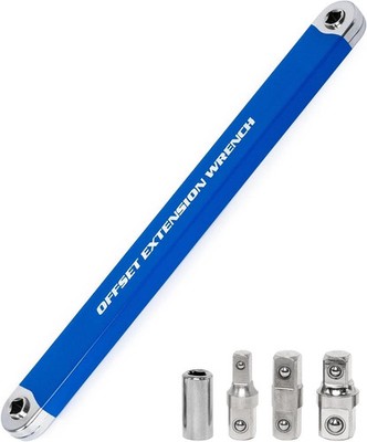 Pro Zero Offset Extension Wrench Tight Reach Extension Wrench Set 1/2'' 1/4'' 3/8''