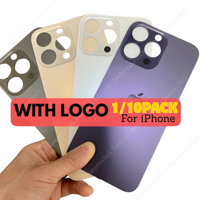Back Glass replacement Big hole For iPhone 11 12 13 14 15 16 XR X Rear Cover Lot