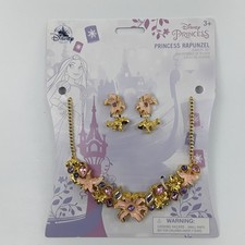 Disney Rapunzel Girls Costume Jewelry Princess Necklace Set For Kids