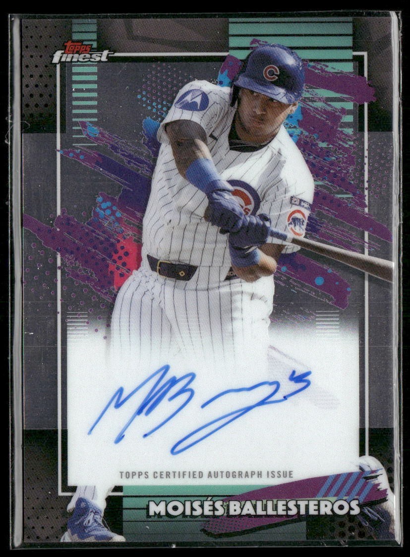 2026 Topps Finest Moises Ballesteros Chicago Cubs RC  Auto #RA-MB