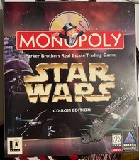 Star Wars Monopoly CD-ROM Edition Big Box PC Game Hasbro 1997 SEALED BOX WIN95