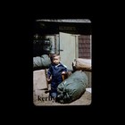 2 Vintage 1950s Kodachrome Photo Slides 1950s Denim Boy Camping Gear Americana — photo 1