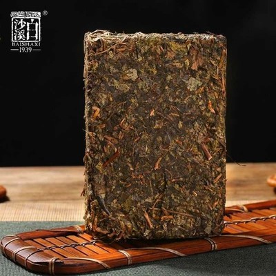 300g HEI CHA Anhua Baishaxi Dark Tea with Golden Flower Dark Tea Fu Cha Fu Brick