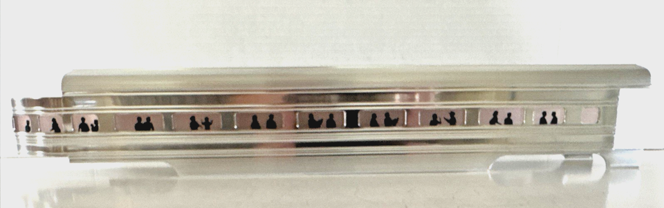 MTH O GAUGE SAMPLE METAL STREAMLINE PASS. CAR BODY SHELL 17.5