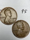 1933-P&D LINCOLN WHEAT CENT SET, 2 coins, low mintage VF/XF grade coins, #95
