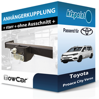 Towcar AnhäNgekupplung Starr Passend für Toyota Proace City Verso 10.2019-Jetzt