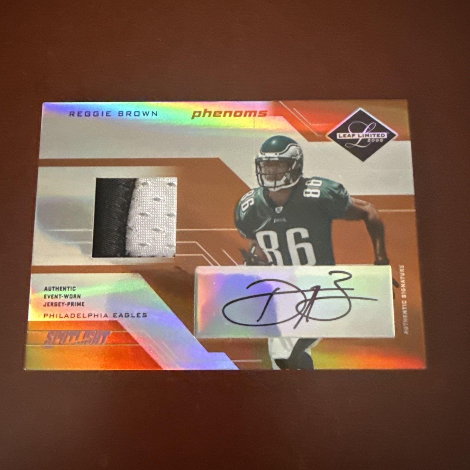 Reggie Brown Leaf Limited #220 Bronze Spotlight