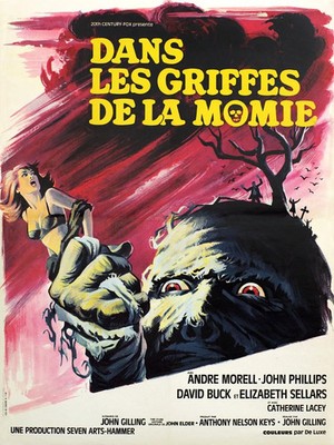 IN THE CLAWS OF THE MUMMY, ANDRE MORELL REPRO MOVIE POSTER