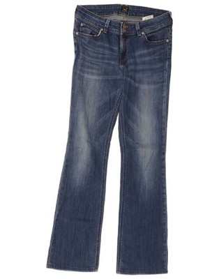 Lee Damen Joliet Bootcut Jeans W28 L31 Blau Baumwolle ED10