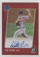 2021 Panini Donruss Optic Red Mojo Prizm 41/99 Wil Crowe #RRS-WC Auto w5b