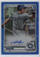 2020 Bowman Chrome HTA Choice Blue Mojo Refractor 86/150 Austin Shenton Auto s3g