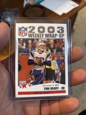 Tom Brady 2004 Topps 2003 Weekly Wrap-Up #299 New England Patriots 
