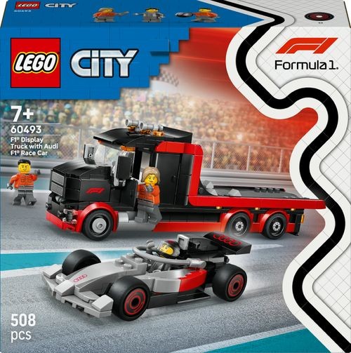 60493 LEGO City F1 Truck con Audi F1 auto da corsa, Giochi di cost - Immagine 3