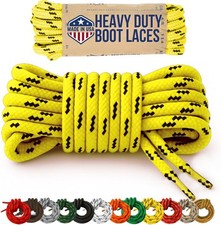 Mercury + Maia Honey Badger USA Made Indestructible Shoelaces Yellow 60 Inch