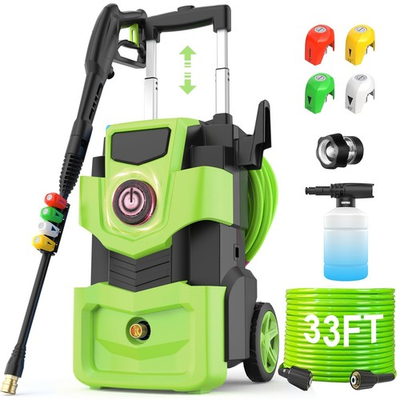 #ad Adjustable Pressure Washer 5000PSI with 33FT Flexible Extension Hose 34FT P... $256.79