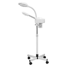 360 Rotating Facial Steamer 2 in1 LED Light Hot Machine Spa Salon Beauty