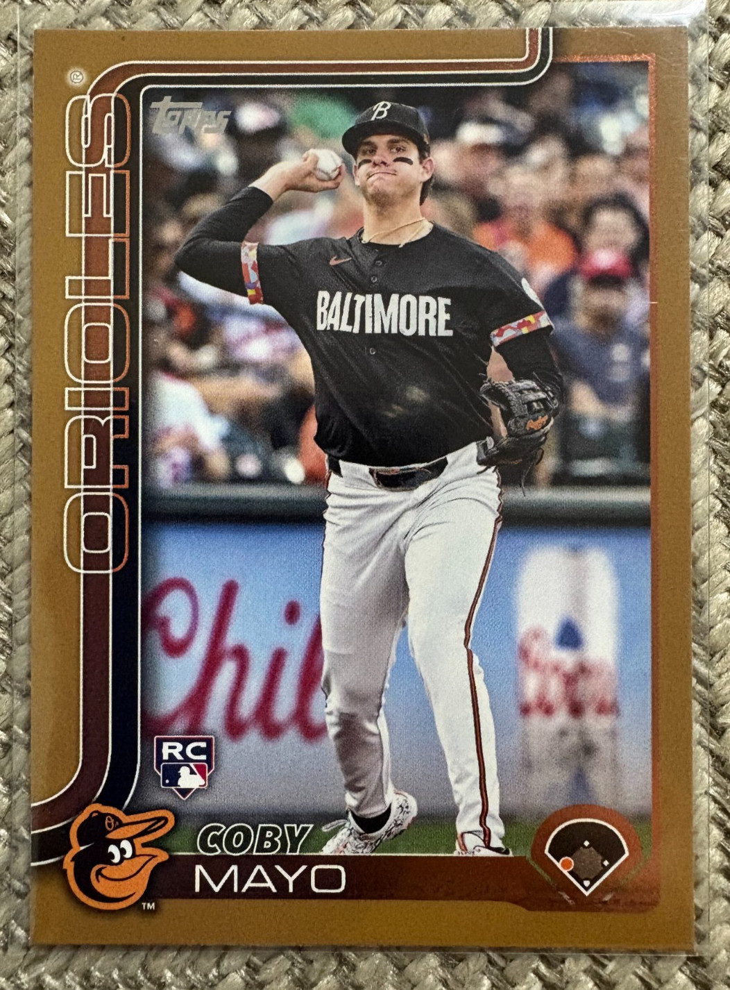 2025 Topps Series 1 - Coby Mayo #20 Gold /2025 (RC)