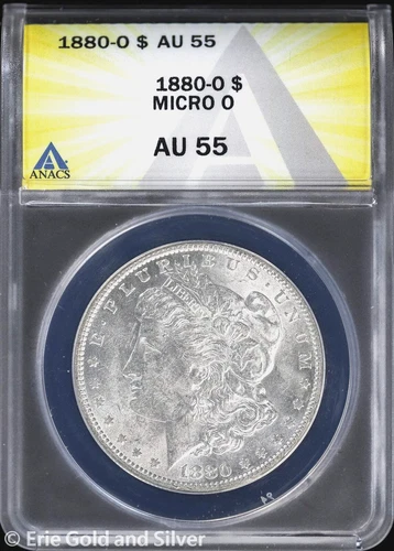 1880-O $1 Morgan Silver Dollar ANACS AU 55 | Micro O