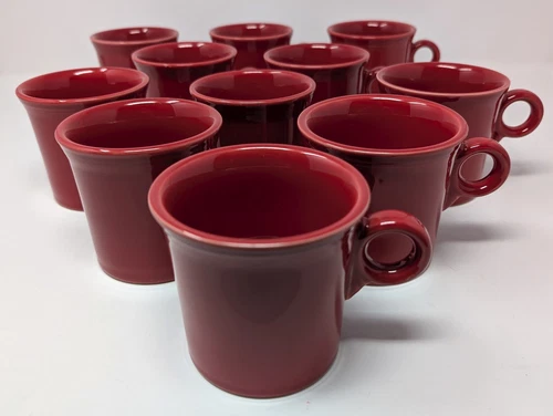 Fiestaware Fiesta HLC Scarlet Red Coffee Mug USA Tom & Jerry Ring (1) Mug