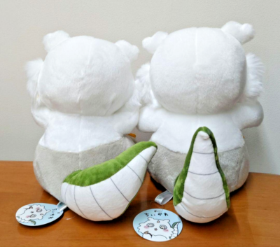 未使用に近い ugiko様 ふわもこちゃん ホワイト Chiikawa Anoko Big Plush Doll Set of 2 Parade 25cm Prize Limited