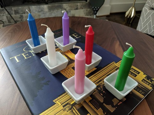 - 20 velas negras | 4 pulgadas de alto y 3/4 pulgadas de diámetro | Suministros de brujería... - Imagen 4 de 8