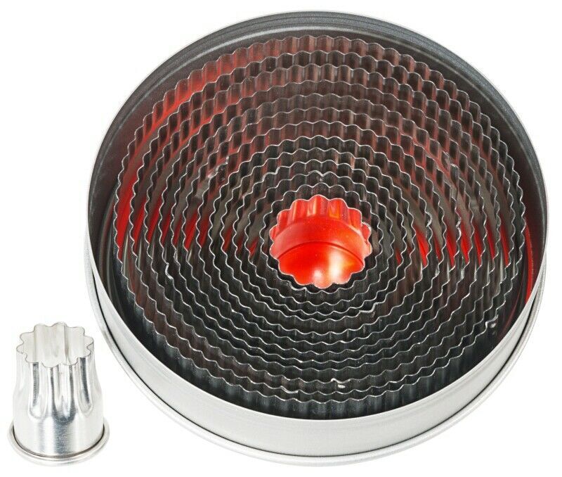 Contacto Ausstechformen 617/014 Rund 14-teilig Backformen Round Fluted
