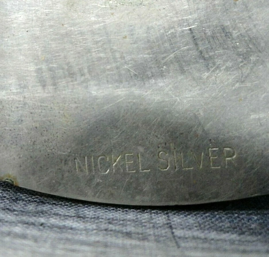 Western Calf Roping Trophy Belt Buckle Rodeo Nickel Silver Vintage 80s   .CVB320 - Image 3 of 4