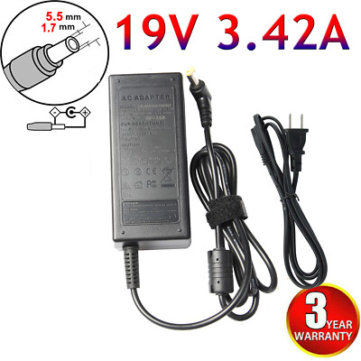 AC Adapter Charger for Acer Aspire 5 A515-51 A515-51G & Power Supply Cord 65W