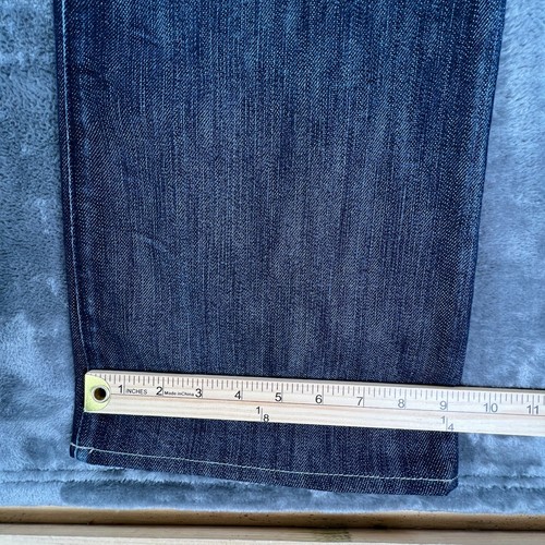 Jean Rock & Republic Bootcut Hombre 36x35 Azul Envejecido Lavado Oscuro Denim Grunge - Imagen 8 de 13