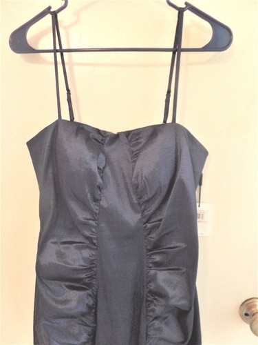Calvin Klein Ladies Size 10 Metal Sapphire Blue Fancy Dress – Nwts - Picture 4 of 7