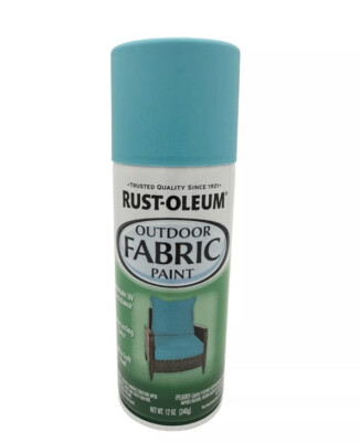 Rust-Oleum Specialty Outdoor Fabric Spray Paint, Turquoise Blue, 12 oz NEW