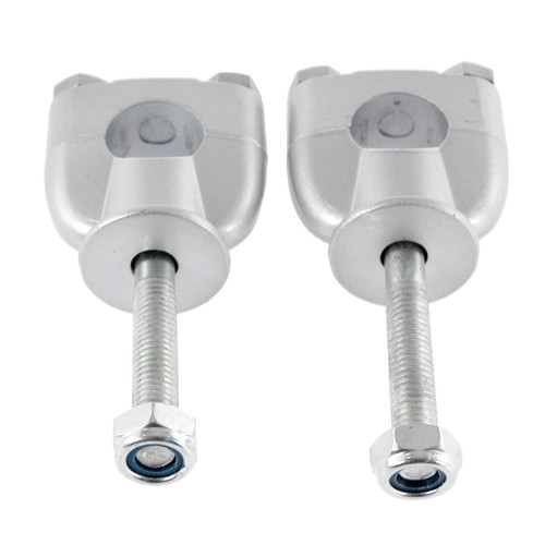 Chrome 22mm 7/8" CNC Motorcycle HandleBar Bar Mount Clamps Risers Adapters Set - Bild 8 von 11