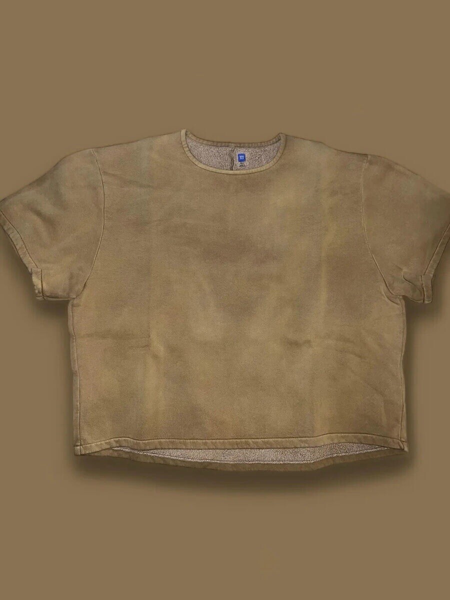 Yeezy Gap Fleece Yoke Tee Bronze Mens L