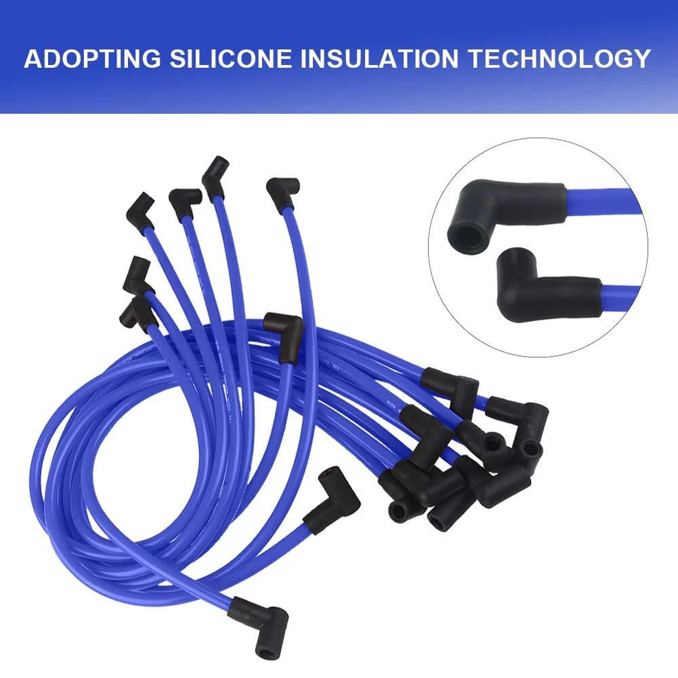 9 PIEZAS cables de bujía Performance para Chevy SBC 302 305 307 327 350 400 V8  Foto 3 de 4