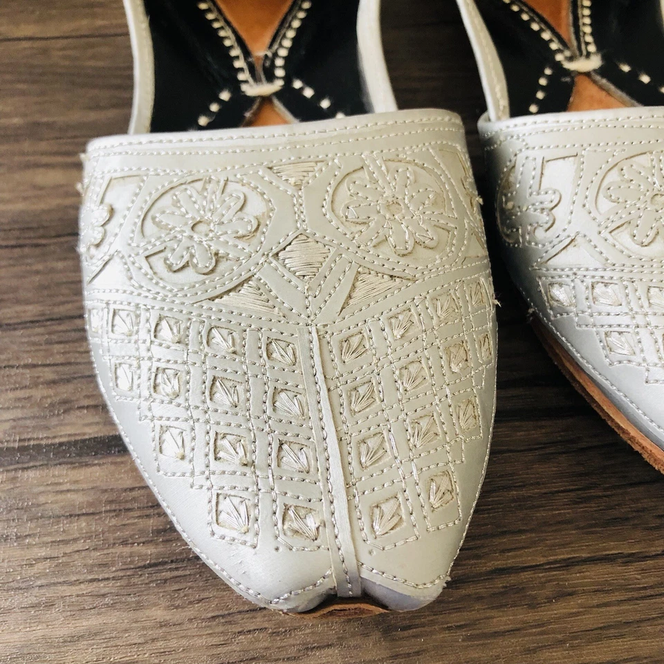 Men’s Khussa Jutti Ethnic Sherwani Bridal Handmade Traditional Indian Shoe Sz 10 - Image 4 of 4